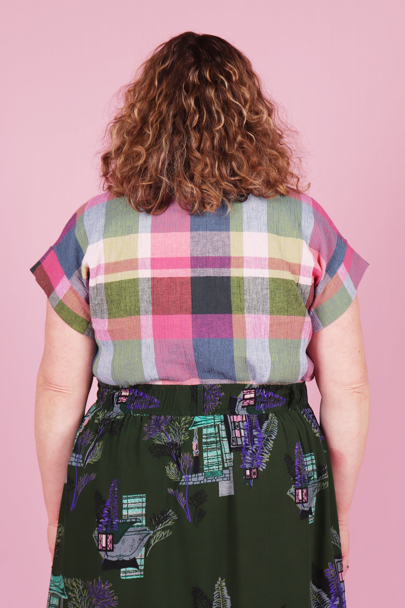 Libby top Ray Eames Plaid