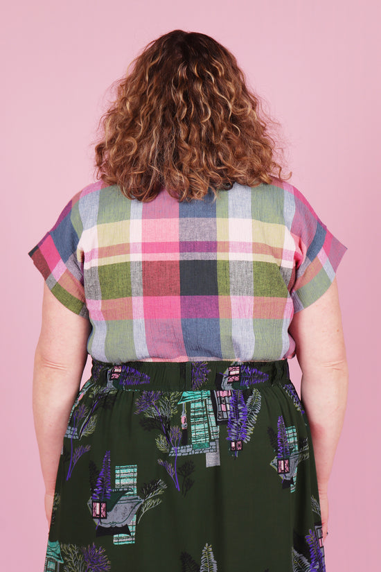 Libby top Ray Eames Plaid