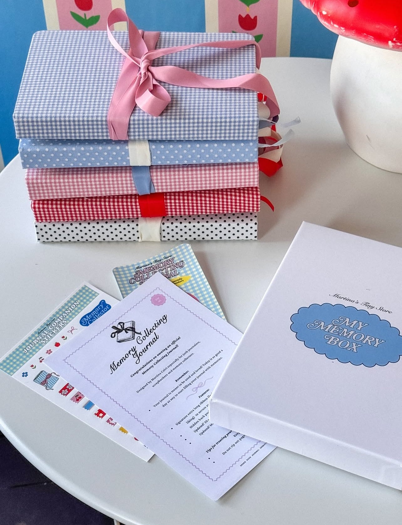 Martina's Signature Ribbon Junk Journal- Red