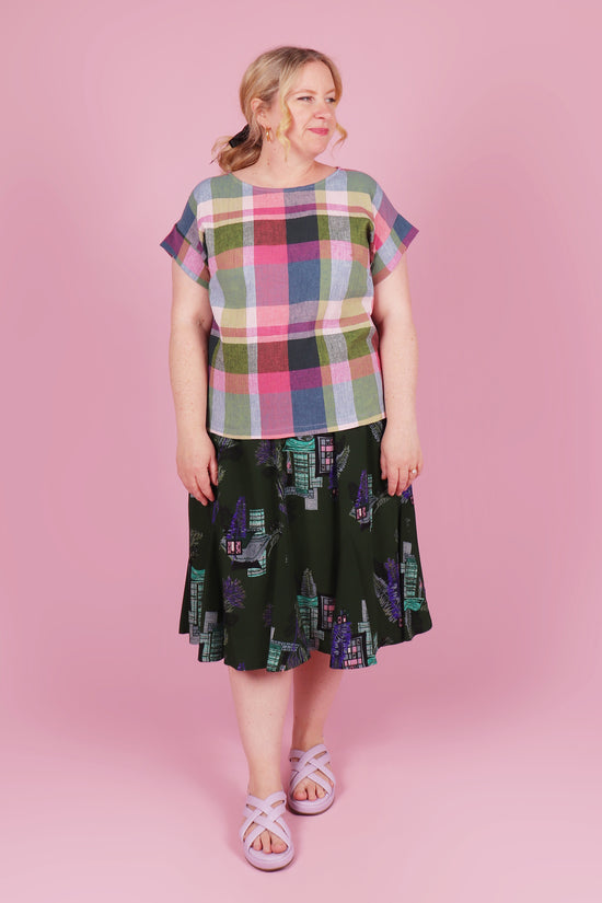 Libby top Ray Eames Plaid