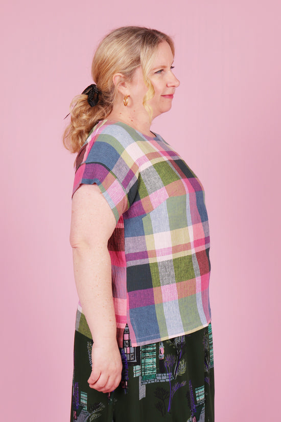 Libby top Ray Eames Plaid