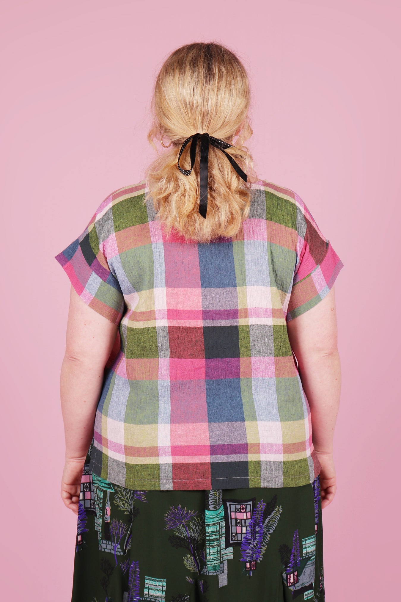 Libby top Ray Eames Plaid