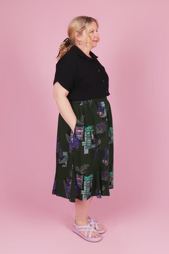 Emma Shirt Luxe Bauhaus Black