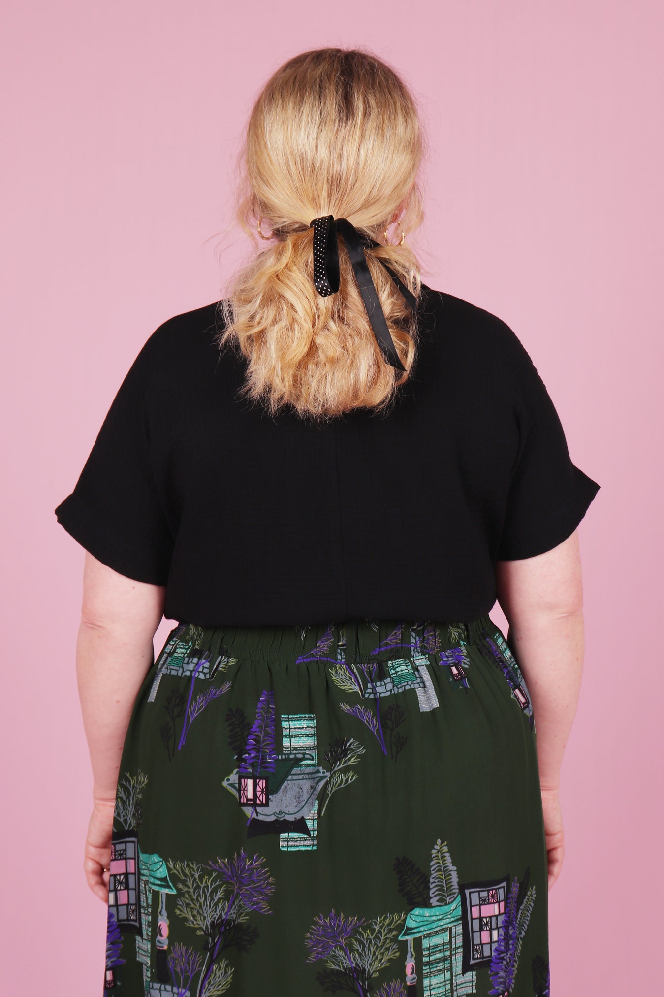 Emma Shirt Luxe Bauhaus Black