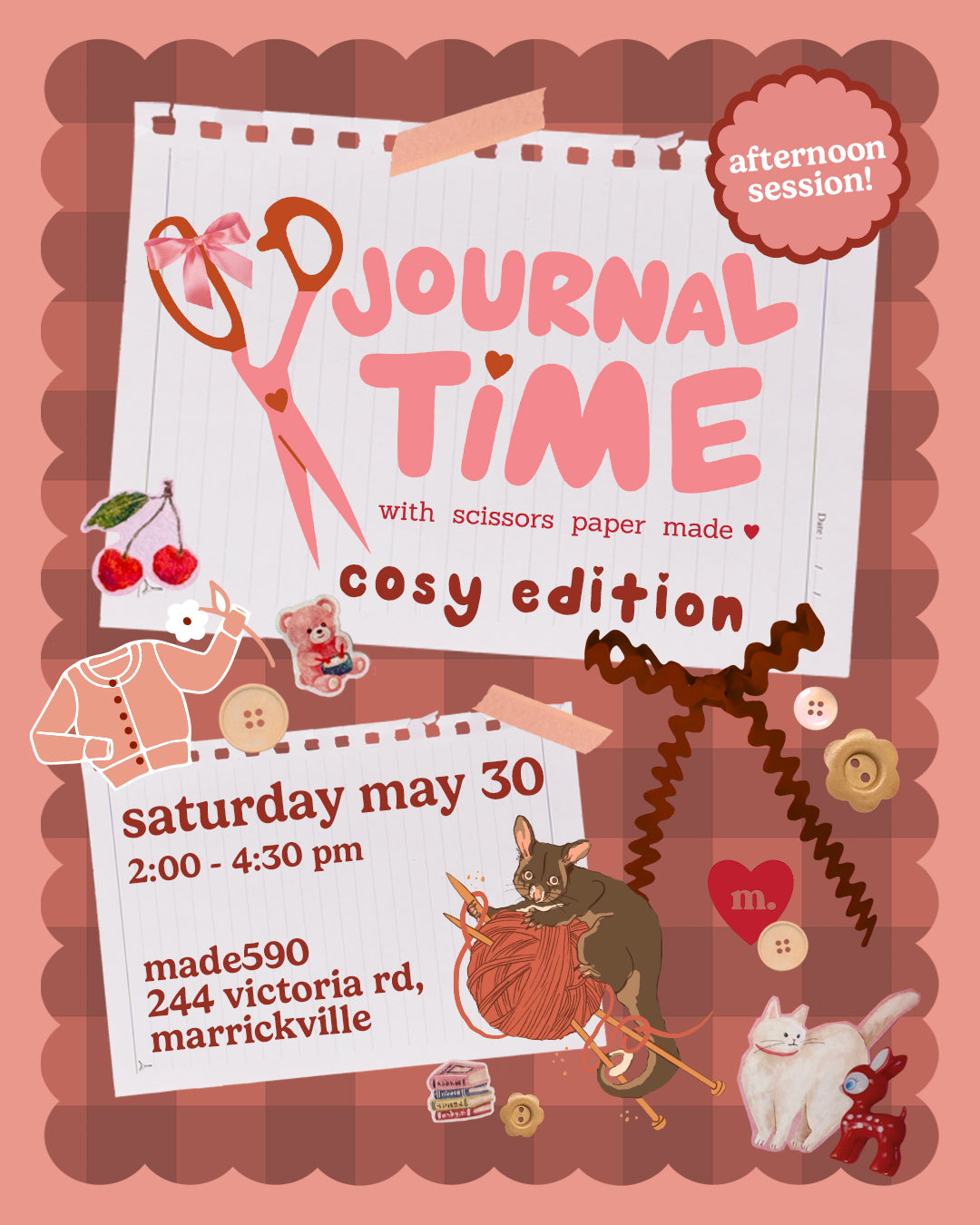 Journal Time - Saturday May 30th AFTERNOON