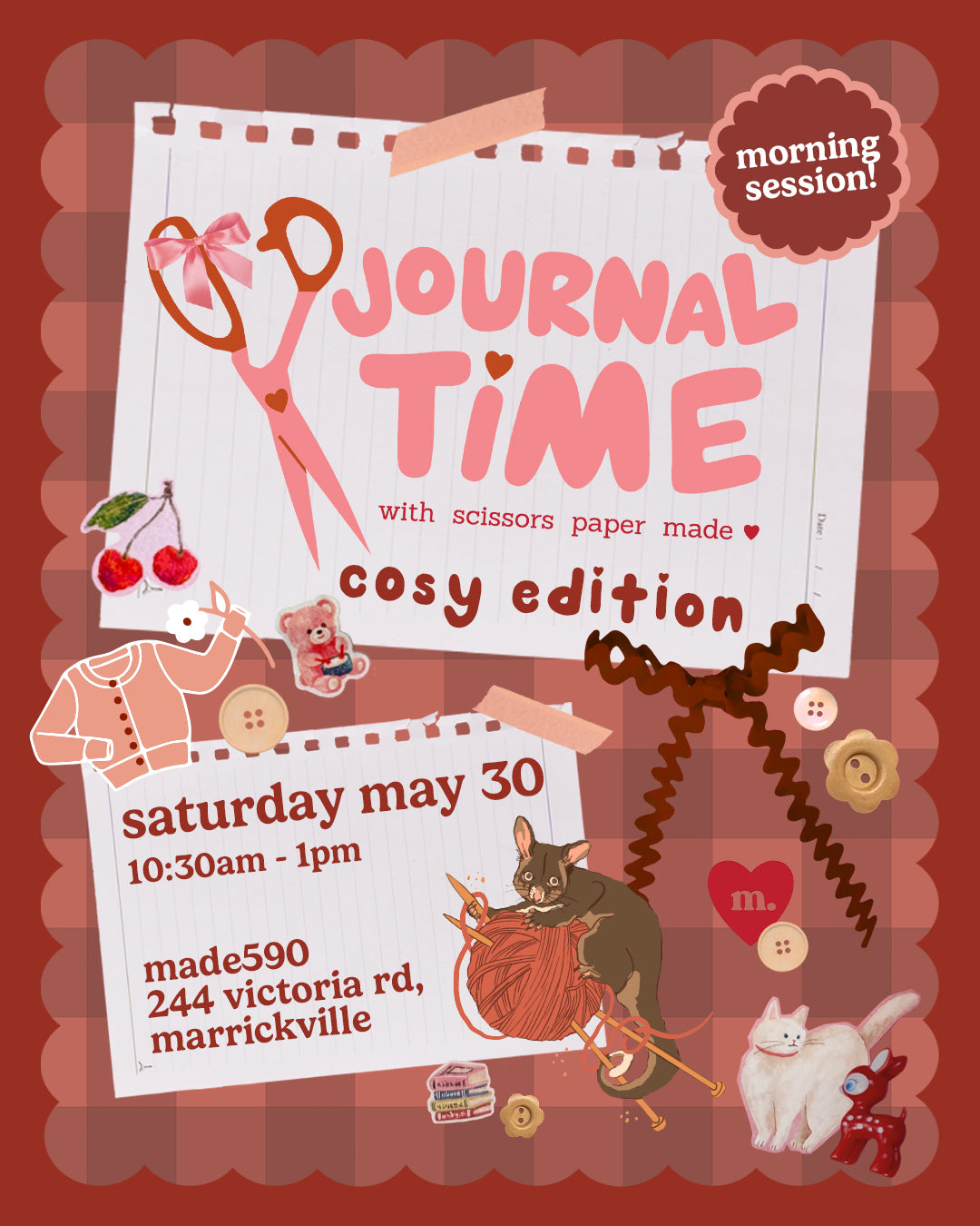Journal Time - Saturday May 30th MORNING