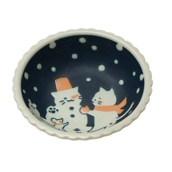 Load image into Gallery viewer, Cat Snowman Bowl

