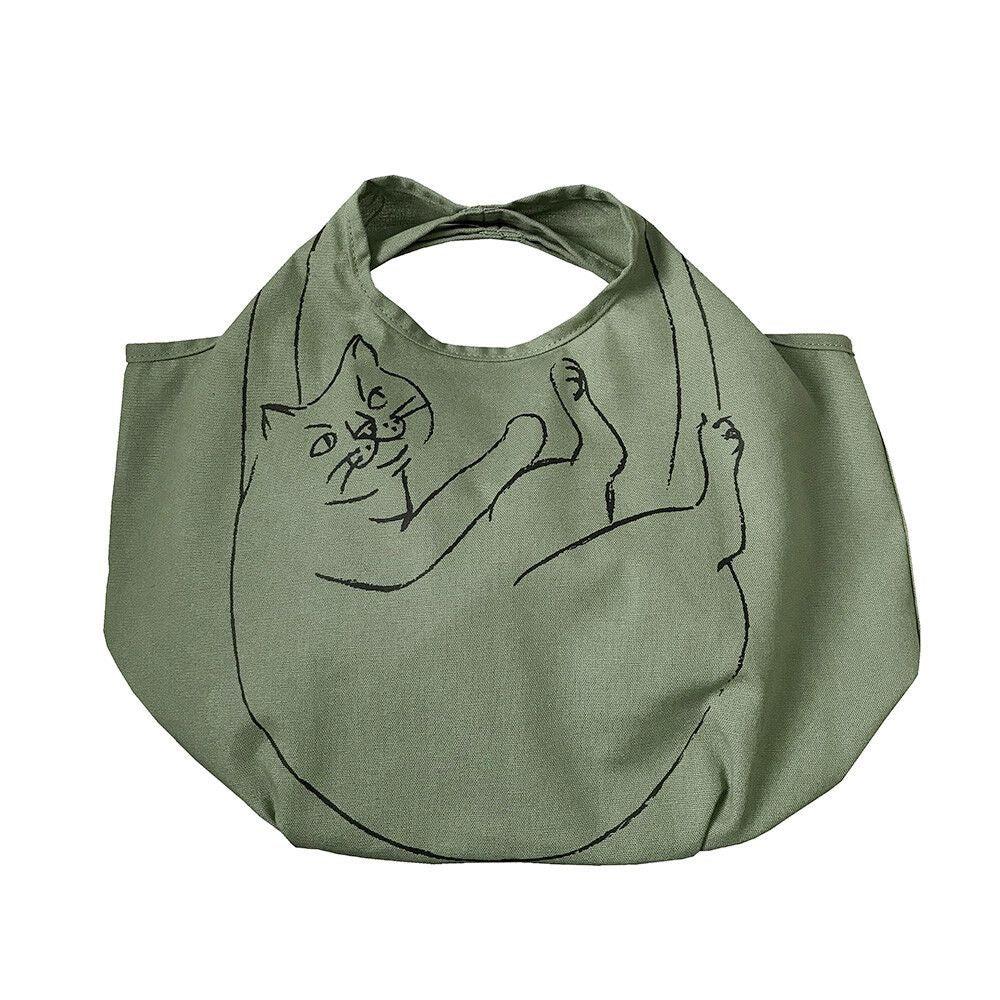 The Neko Cat Shopper Mini Olive