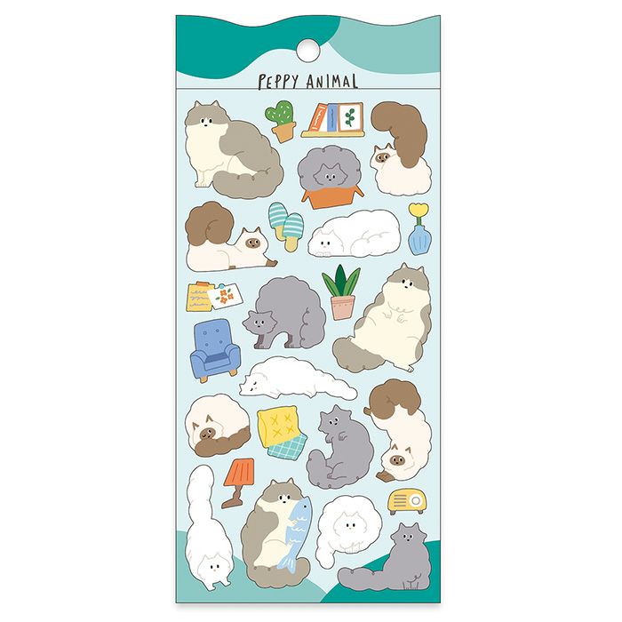 Mind Wave Stickers Long Haired Cats