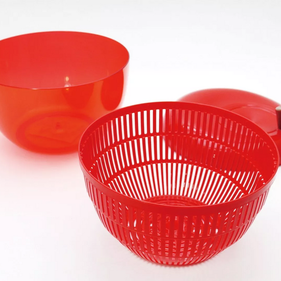 Cute apple salad spinner Red