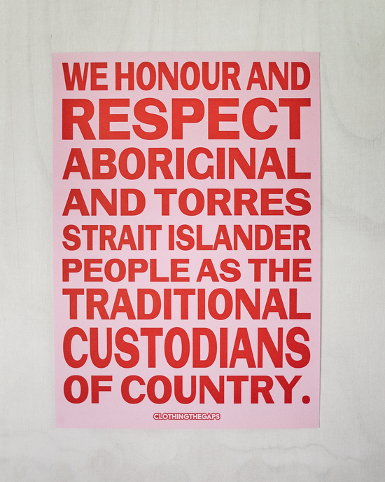 Honour Country Poster Pink and Red