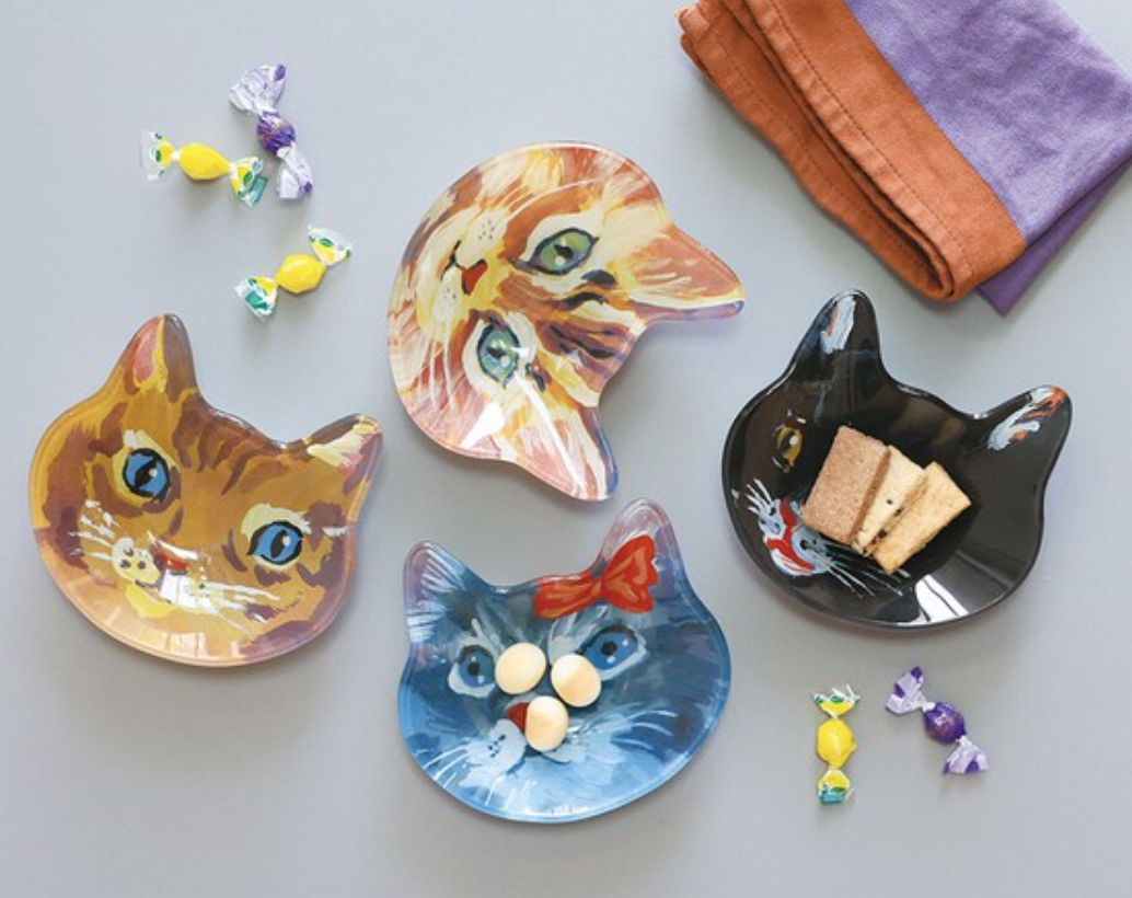 Nathalie Lete Small Cat Face Plate Maya