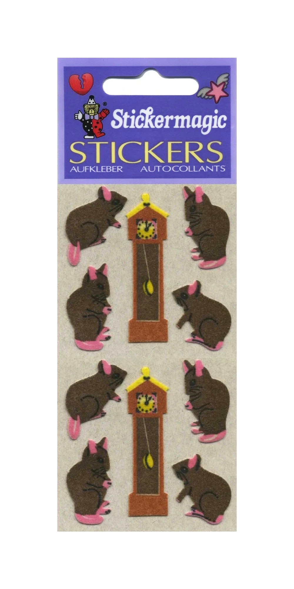 Sticker Magic Furrie Stickers Hickory Dickory Dock