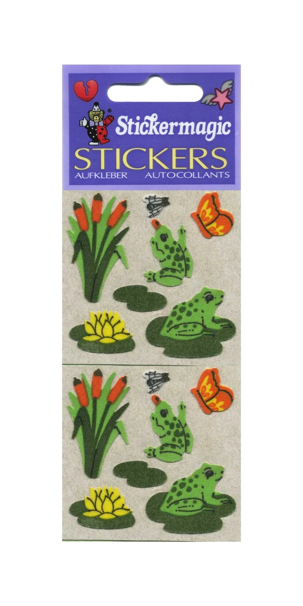 Sticker Magic Furrie Stickers Frogs on Lily Pad