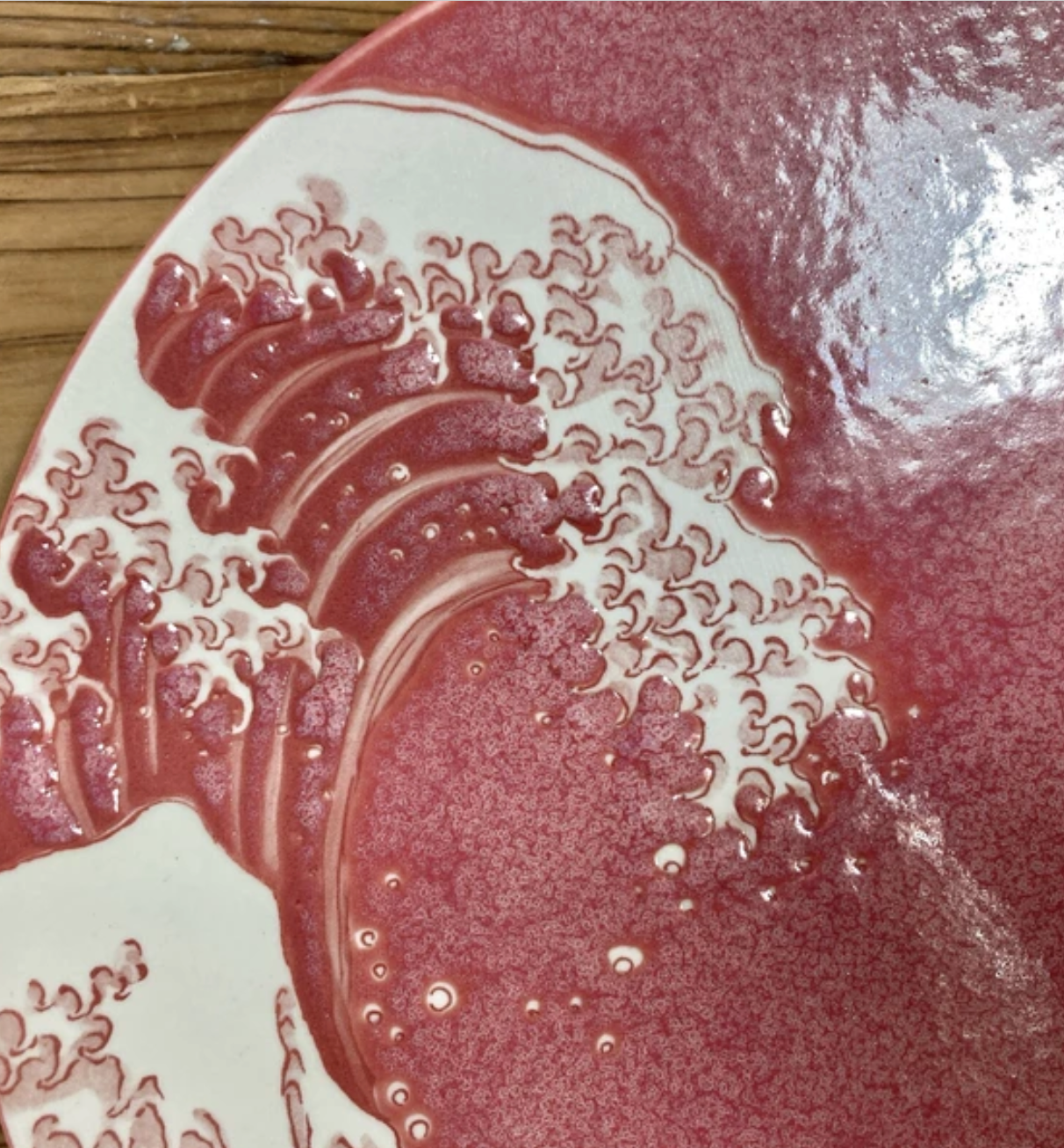 Wave Platter Crimson