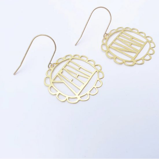 Mini Yeah/Nah Earrings in Gold