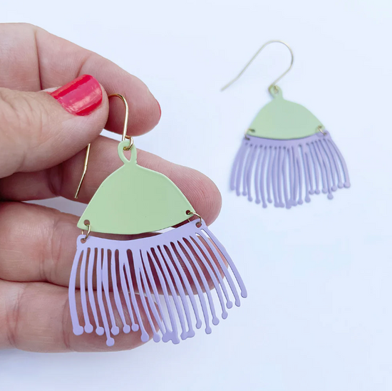 Gum Blossom Earrings Liliac/Pistachio