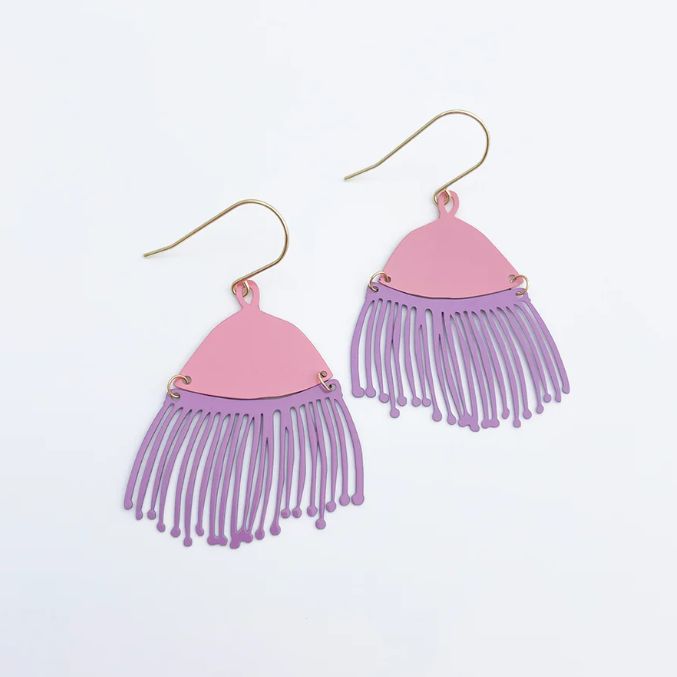 Gum Blossom Earrings Pink & Purple