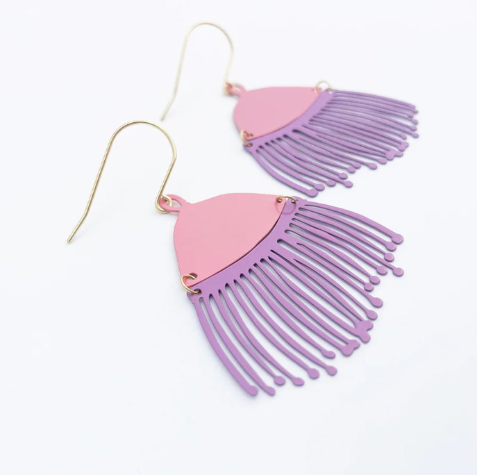 Gum Blossom Earrings Pink & Purple