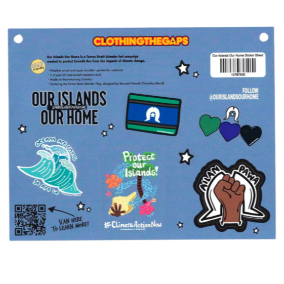 Our Island Our Home Sticker Sheet