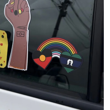 Blak Rainbow Luv Stickers