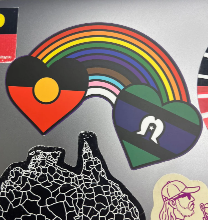 Blak Rainbow Luv Stickers