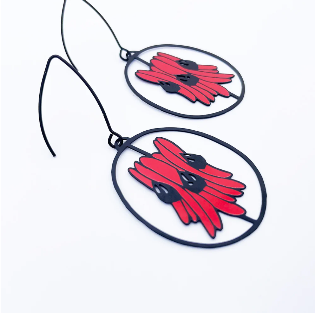 Midi Sturt Desert Pea Earrings