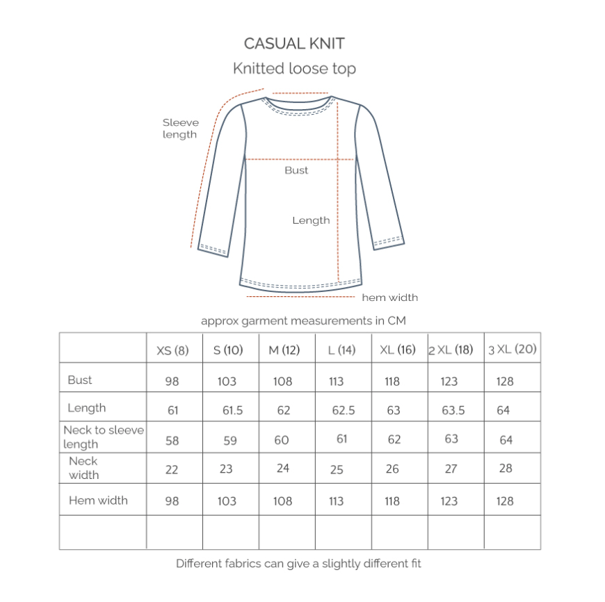 Casual Knit Top Charcoal Marle