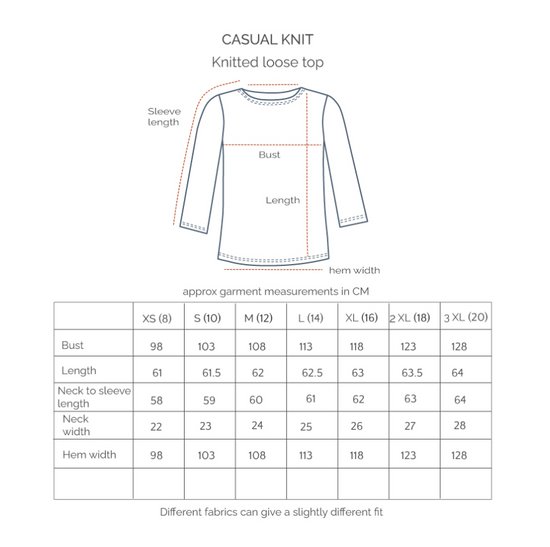 Casual Knit Top Charcoal Marle