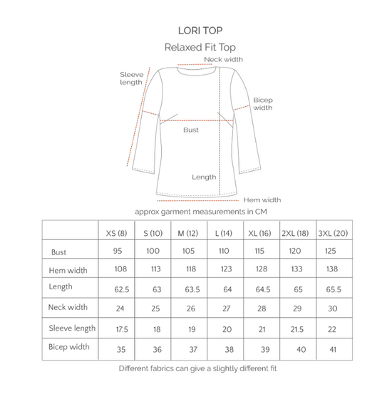 Lori Top Bauhaus Blue/Ginger