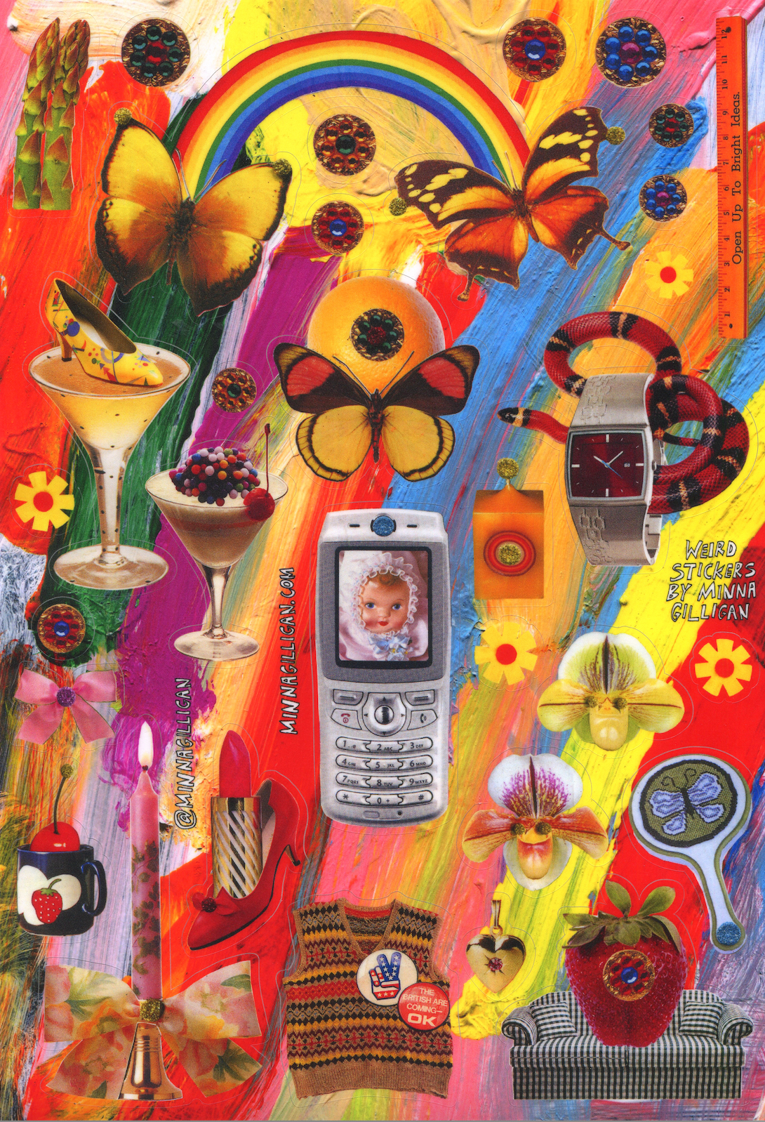 Minna Gilligan A5 sticker Sheet