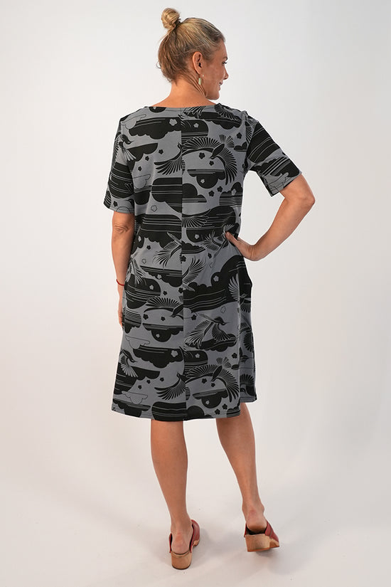 Grace Dress Birdy Black/Plat