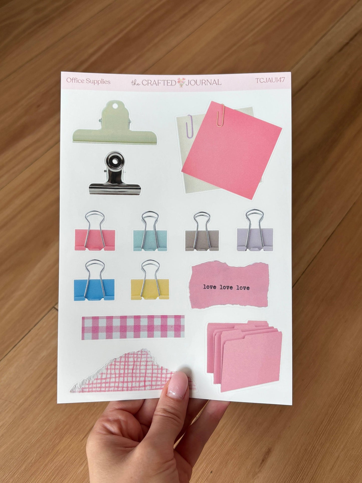 Office Supplies Sticker Sheet