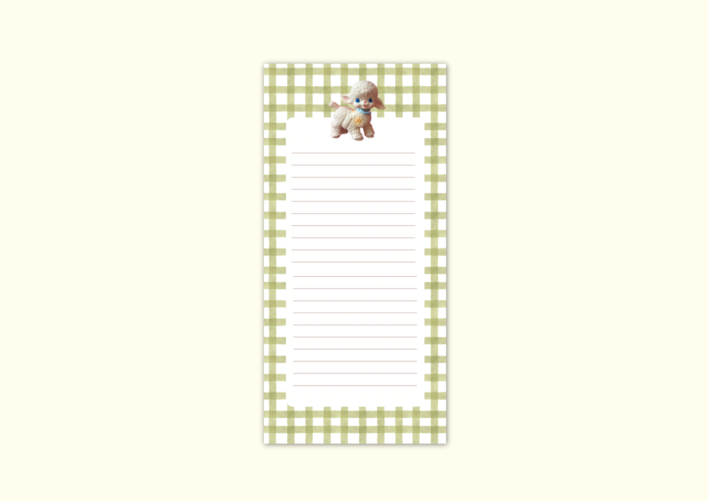 Lamb Memo Pad