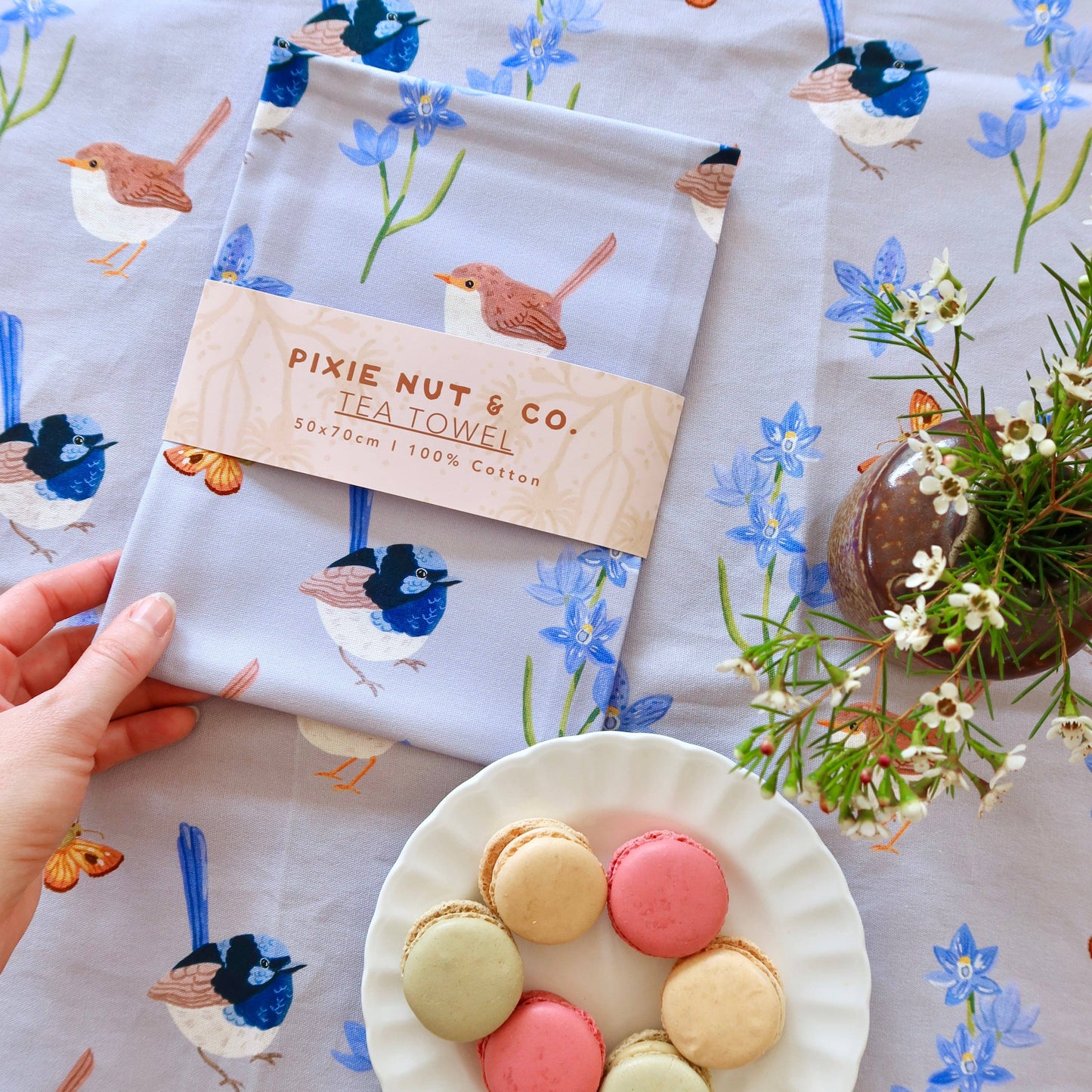 Fairy Wren Australian Tea Towel