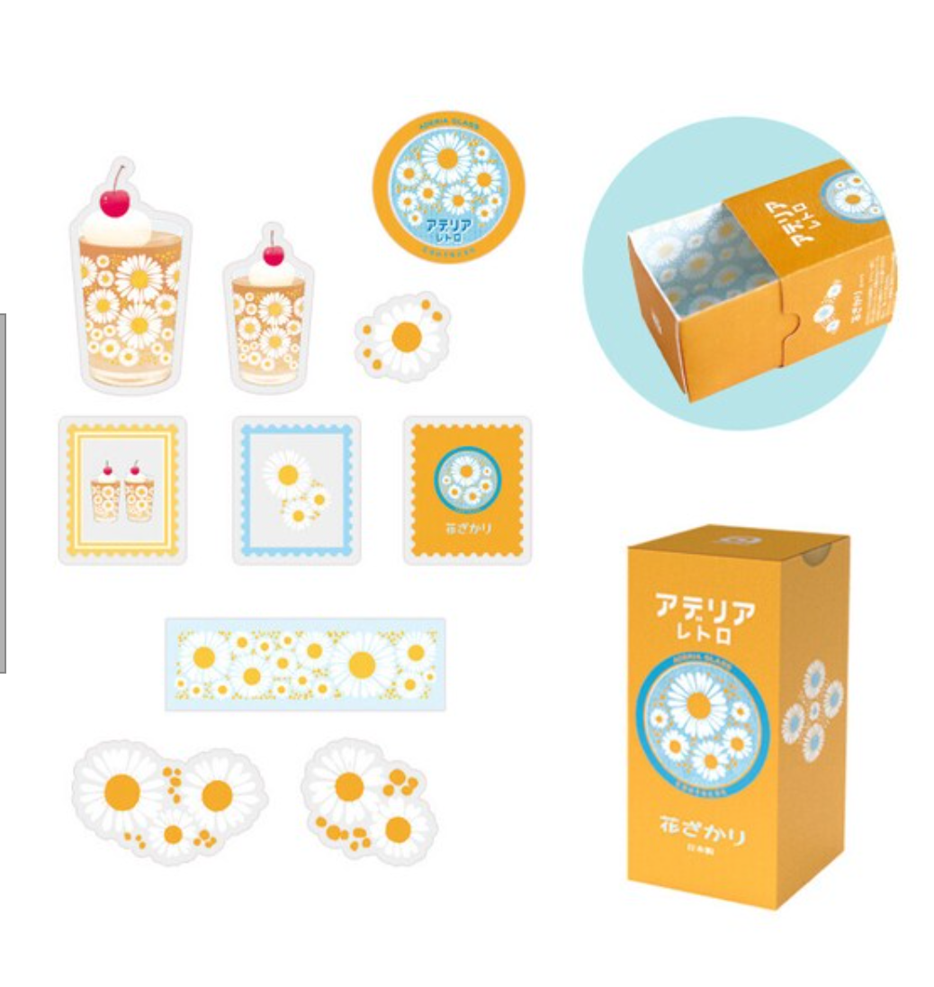 Adelia Flake Stickers Daisies
