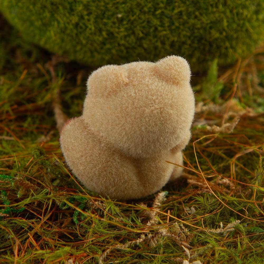 Miniature Flocked Baby Foxes