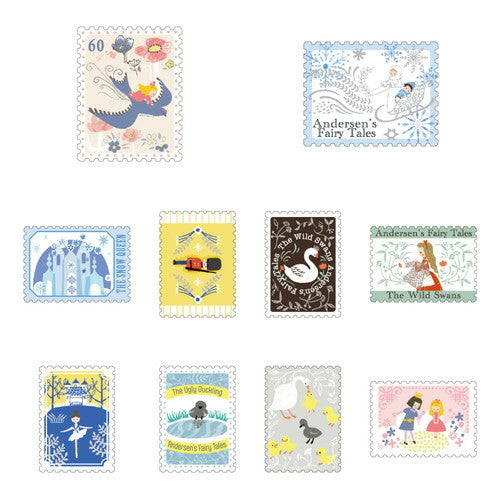 Shinzi Katoh Flake Sticker Matchbox Andersen's Fairy Tales