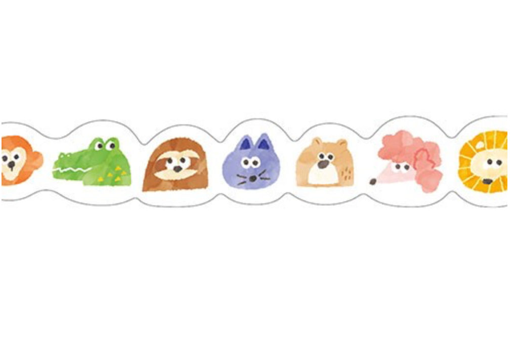 Mind Wave Washi Tape Vivid Animals