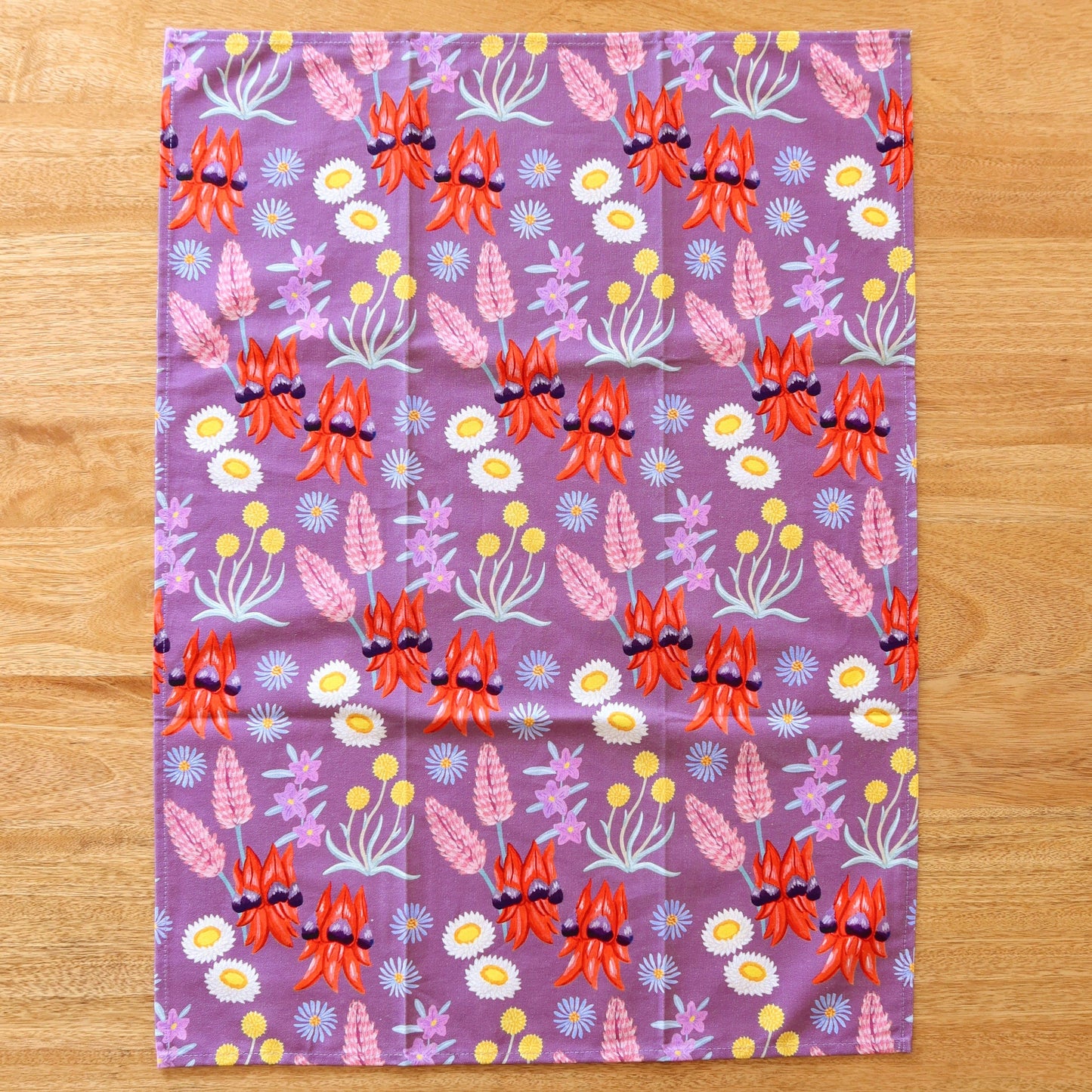 Desert Wildflower Australian Tea Towel