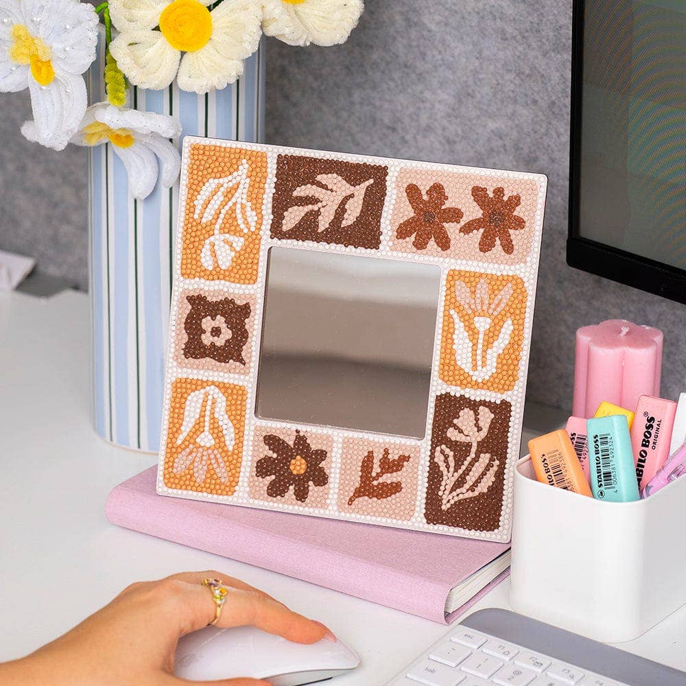 Tuscan Tiles - Diamond Painting Mirror Frame Kit