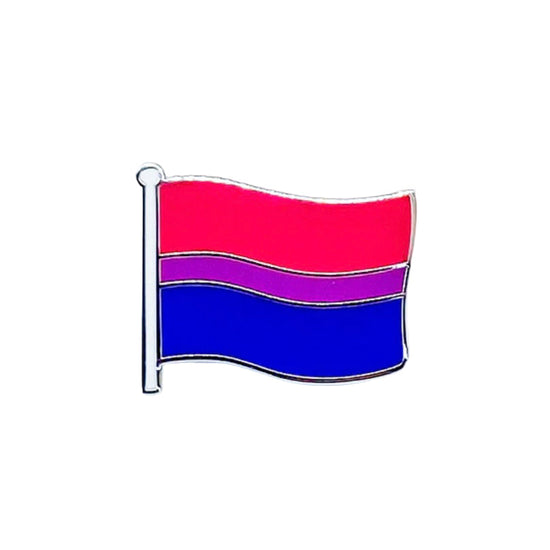 Bi Flag Enamel Pin