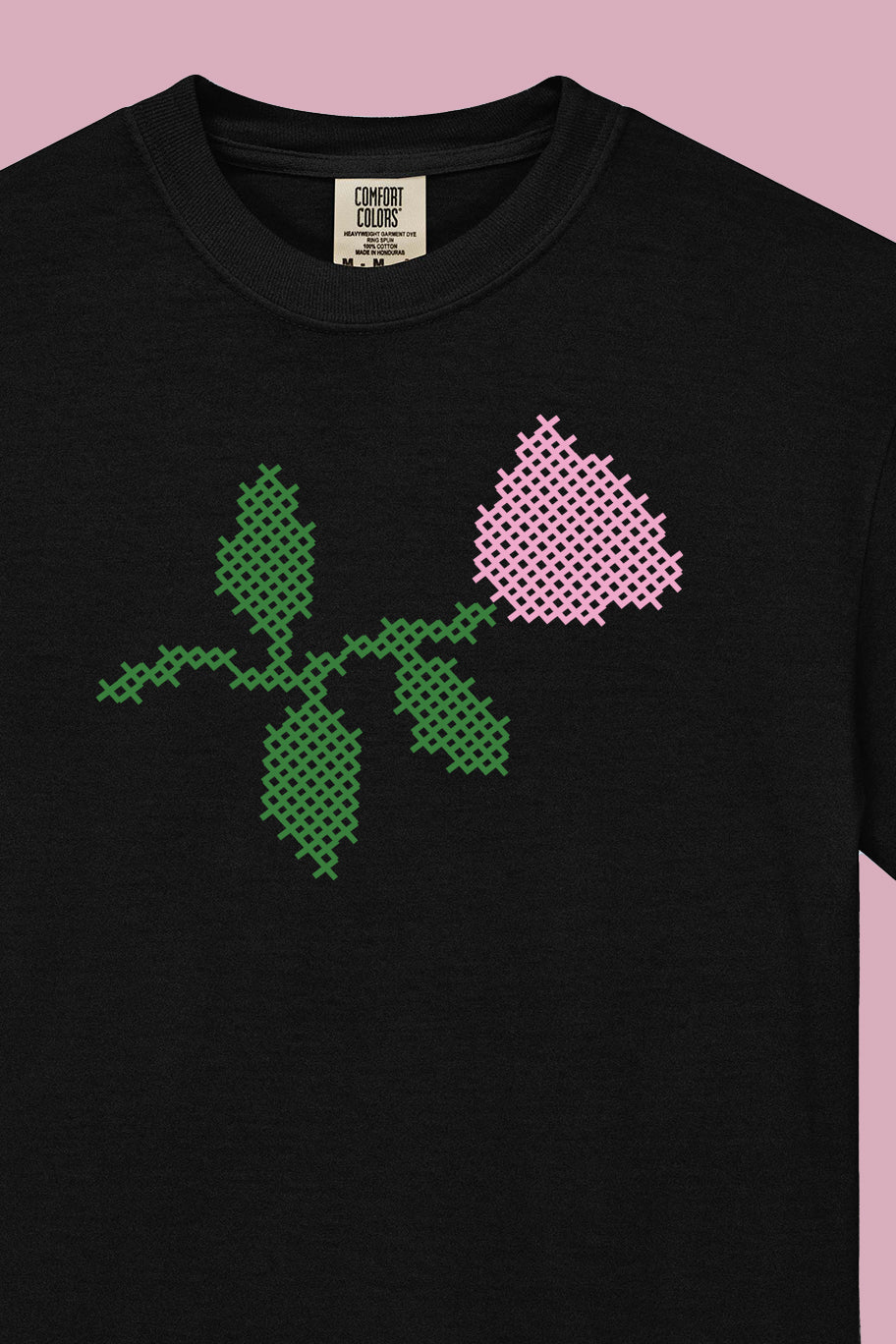 Martina's Roses Tee Black