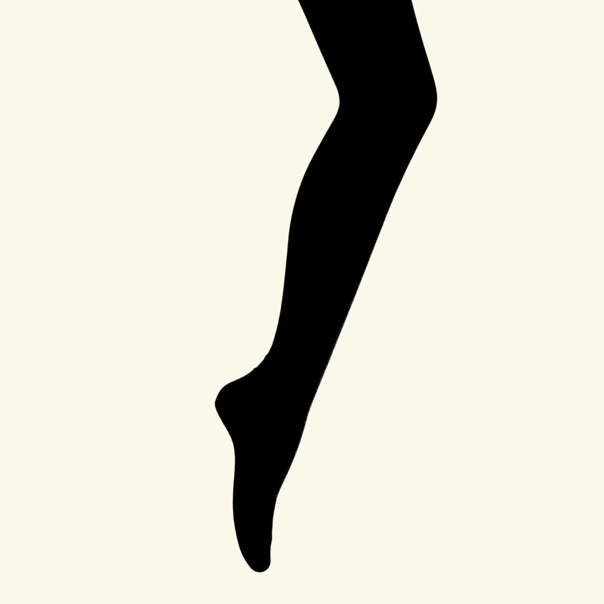 Merino Wool Textured Knit Tights Black