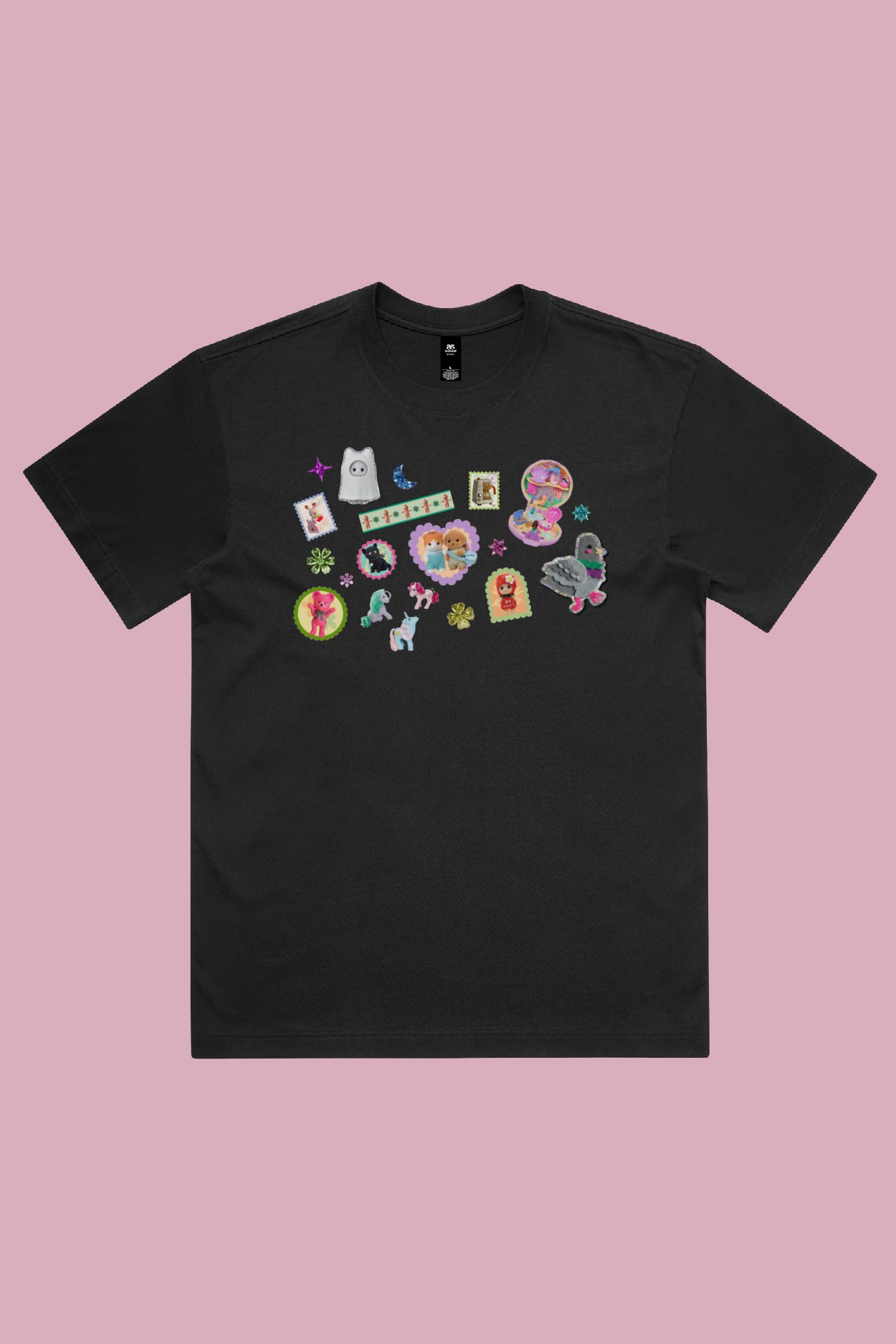 Shellflower Tee x Made590 Tee Black