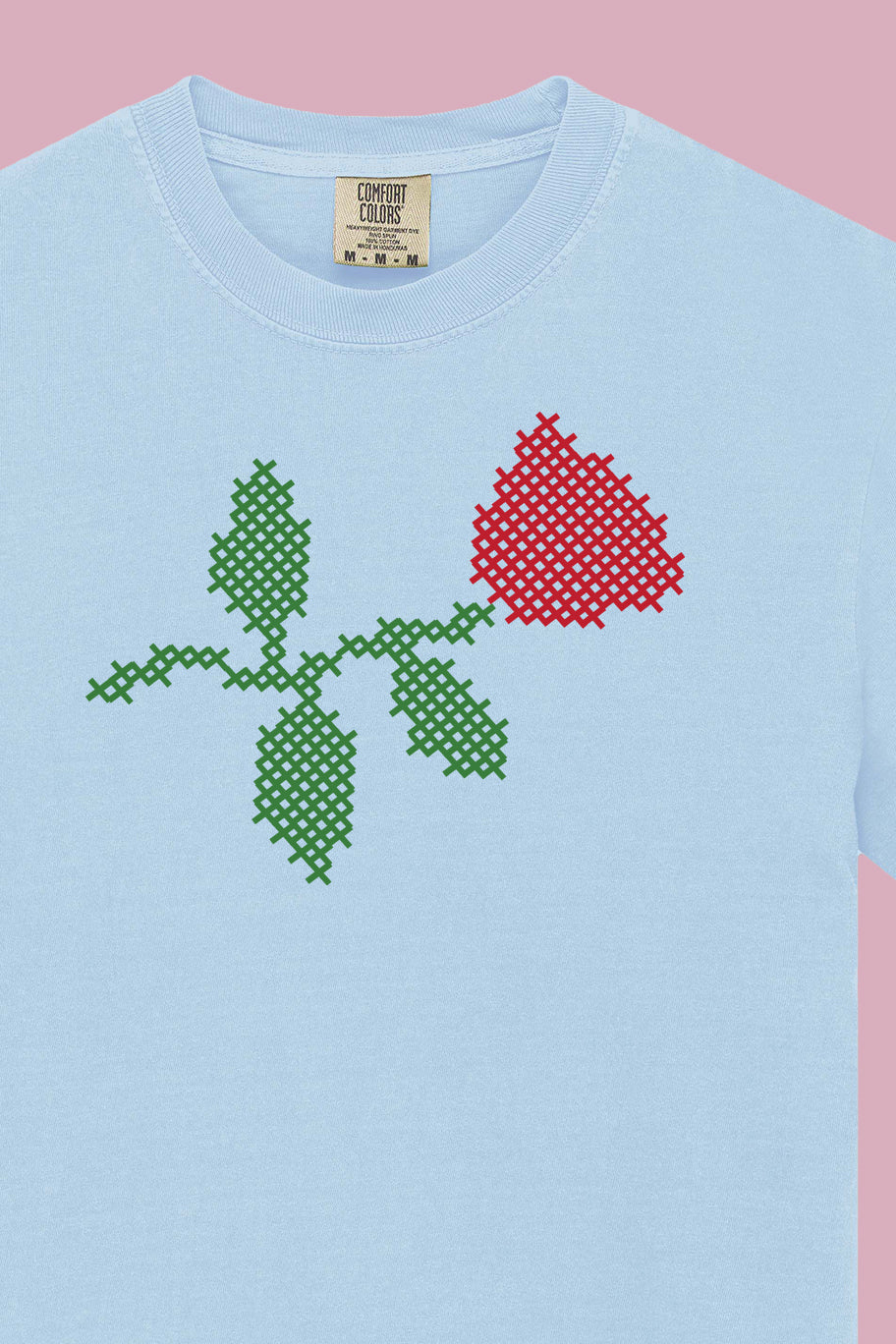 Martina's Roses Tee Baby Blue