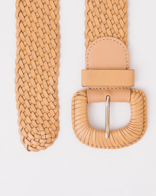 The Weave McQueen Belt Beige