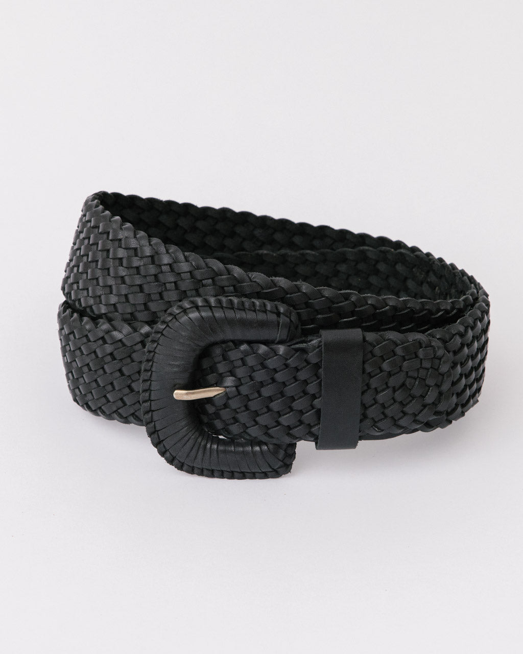 The Weave McQueen Belt Black