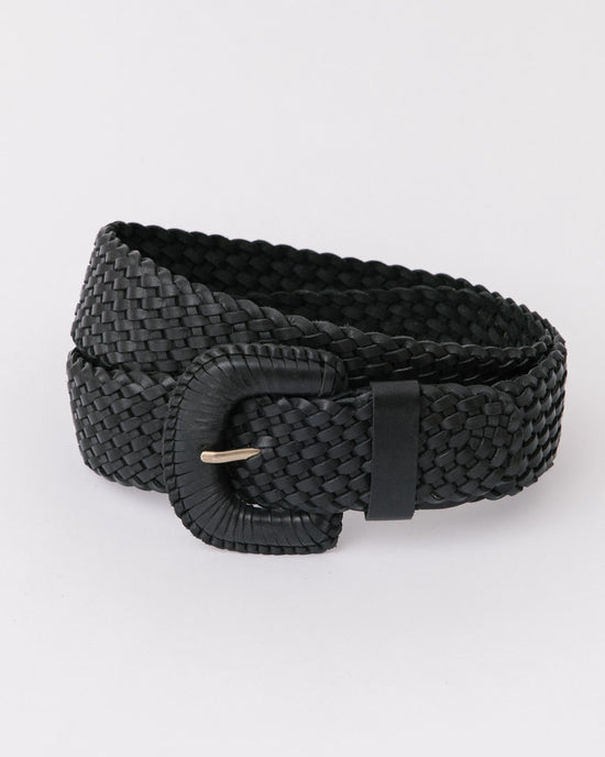 The Weave McQueen Belt Black