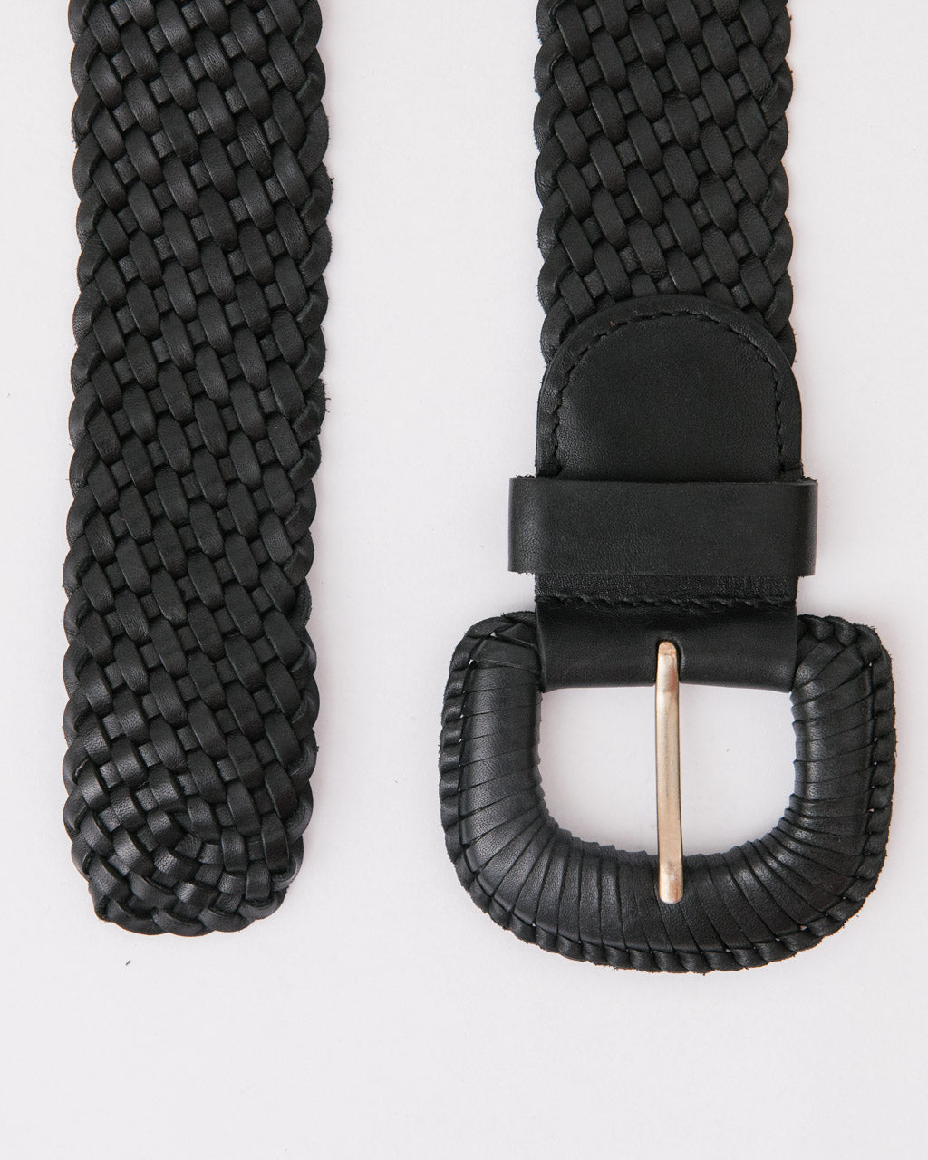 The Weave McQueen Belt Black